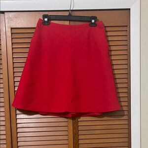 LOFT Vibrant Red Skirt